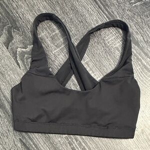 Victoria's Secret Black Cross-Back Sports Bra